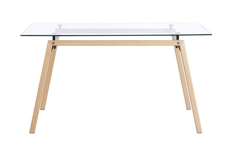 Demba Spisebord 140 cm - Gjennomsiktig /Lyst tre - Spisebord & kjøkkenbord