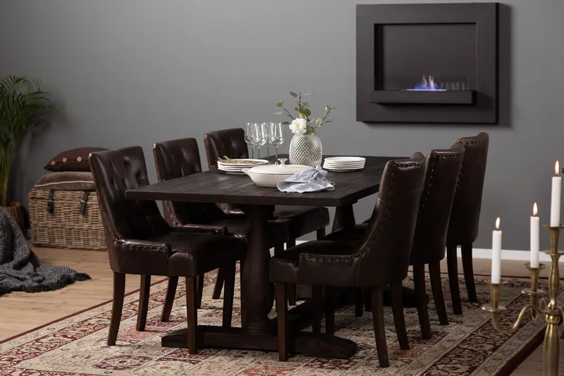 Dijon Spisebord 200 cm - Vintage Alm - Møbler - Bord - Spisebord & kjøkkenbord