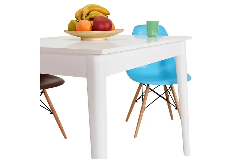 Dining Table Hvit - Hvit - Møbler - Bord - Spisebord & kjøkkenbord