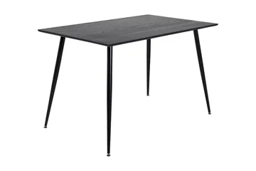Dipp Rektangulært Spisebord 180 cm med Valnøtt- og Metalllook - Svart - Møbler - Bord - Spisebord & kjøkkenbord