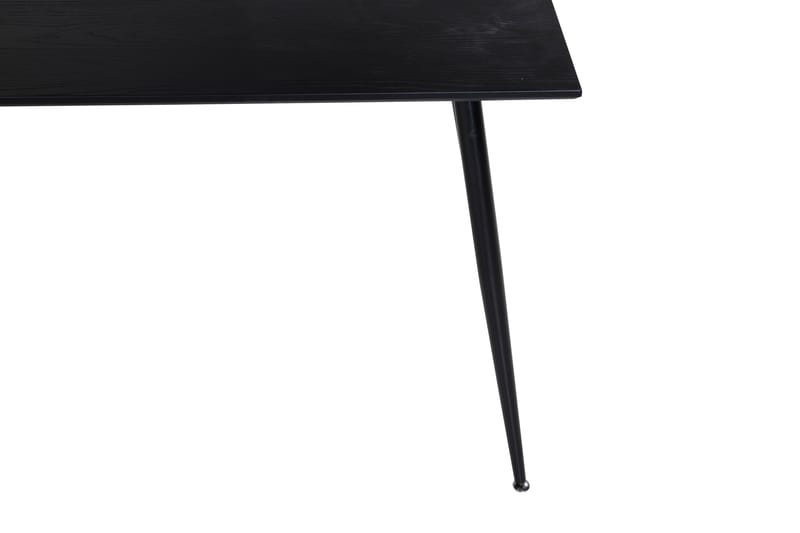 Dipp Rektangulært Spisebord 180 cm med Valnøtt- og Metalllook - Svart - Møbler - Bord - Spisebord & kjøkkenbord