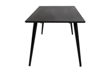 Dipp Rektangulært Spisebord 180 cm med Valnøtt- og Metalllook - Svart - Møbler - Bord - Spisebord & kjøkkenbord