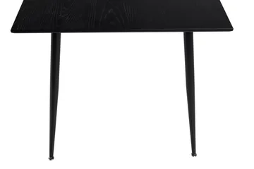Dipp Rektangulært Spisebord 180 cm med Valnøtt- og Metalllook - Svart - Møbler - Bord - Spisebord & kjøkkenbord