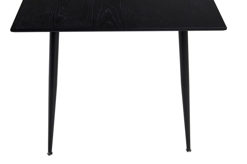 Dipp Rektangulært Spisebord 180 cm med Valnøtt- og Metalllook - Svart - Møbler - Bord - Spisebord & kjøkkenbord