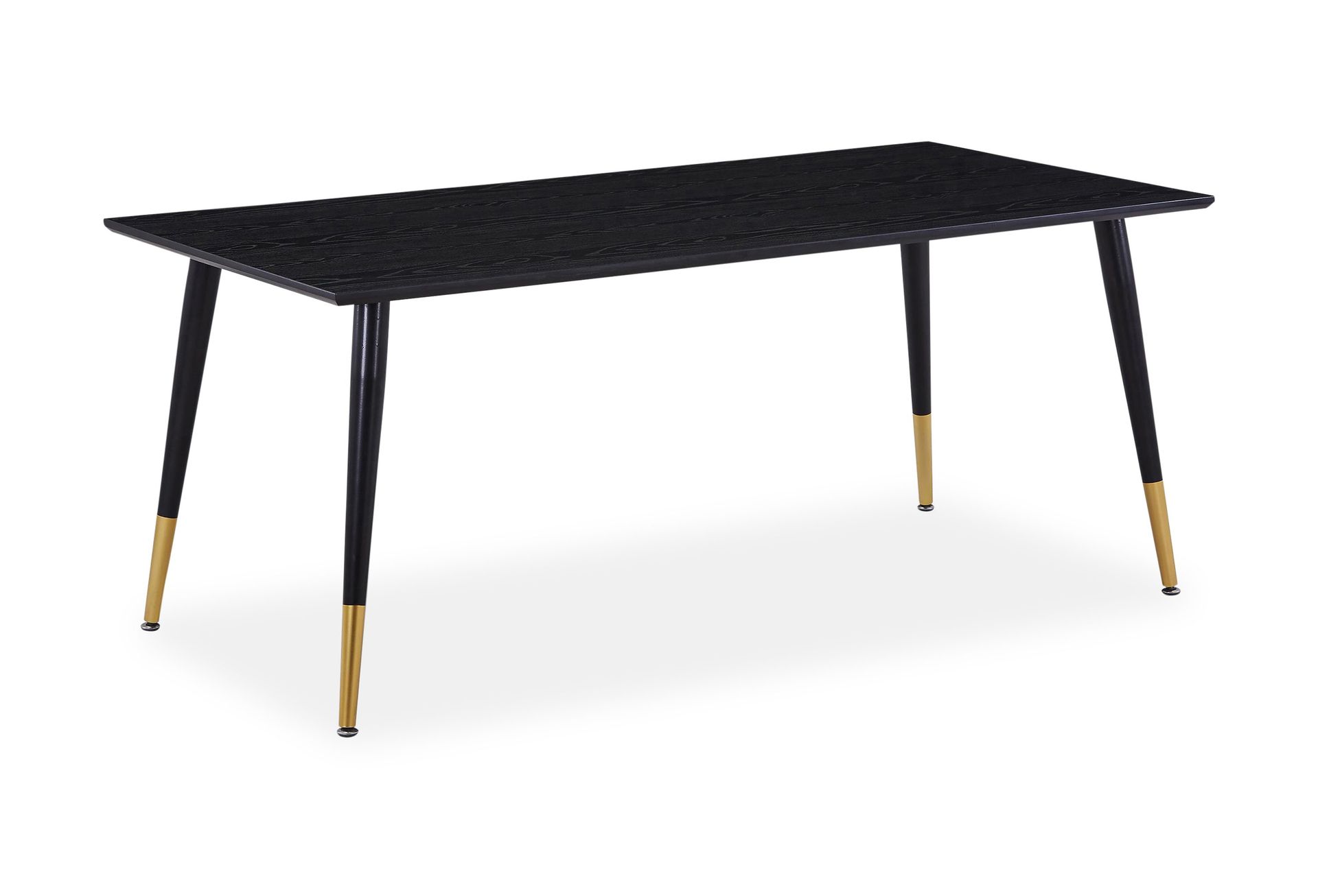 Dipp Spisebord 180 cm - Sort/Messing