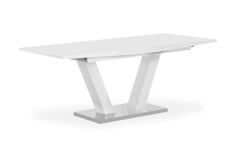 Dubrey Forlengningsbart Spisebord 160 cm - Hvit - Spisebord & kjøkkenbord