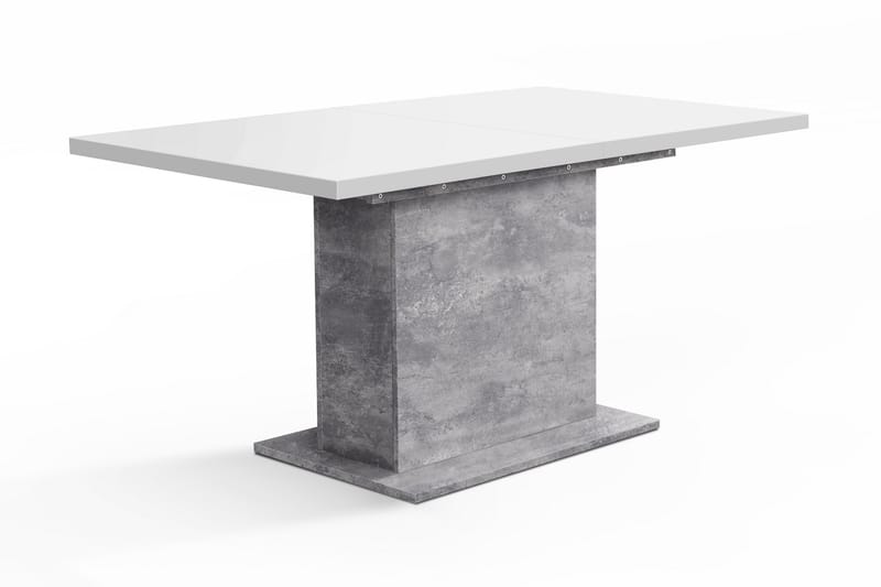 Egbury Forlengningsbart Bord 160 cm - Hvit/Grå - Spisebord & kjøkkenbord