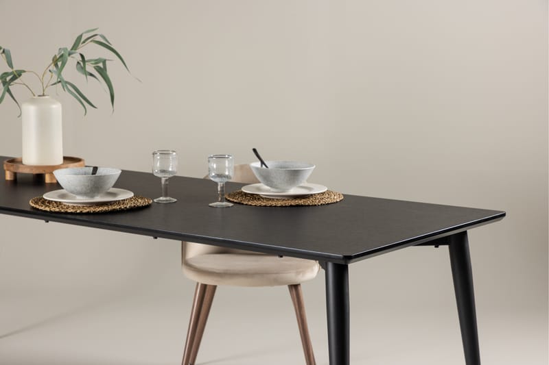 Ellis Spisebord 230x85 cm Svart - Venture Home - Spisebord & kjøkkenbord