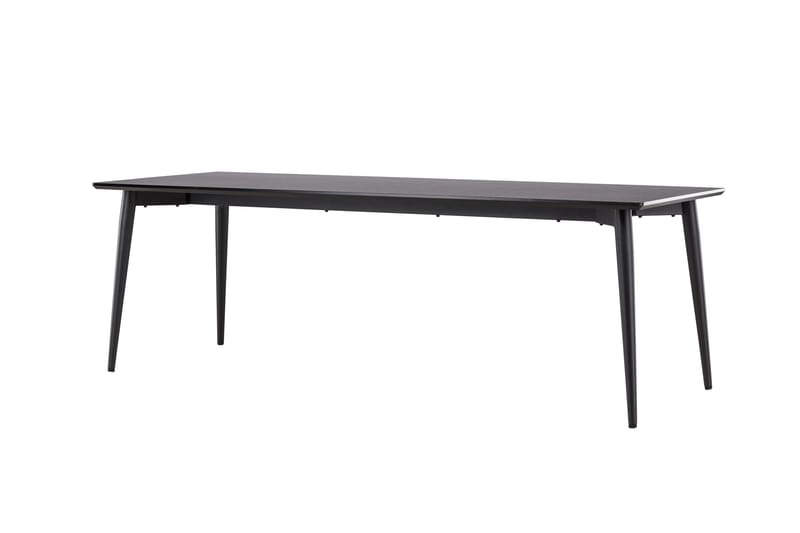 Ellis Stort Rektangulært Spisebord 230 cm med Metallutseende - Svart - Møbler - Bord - Spisebord & kjøkkenbord
