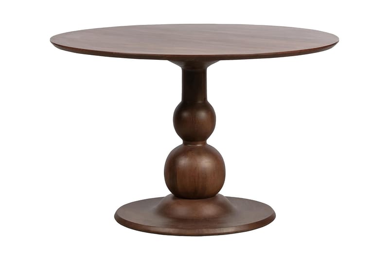 Escalarre Spisebord 120 cm Rundt - Mangotre/Lysebrun - Møbler - Bord - Spisebord & kjøkkenbord