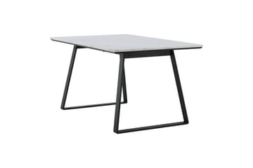 Estelle Rektangulært Spisebord 140 cm med Marmorplate og Metallutseende - Hvit - Møbler - Bord - Spisebord & kjøkkenbord