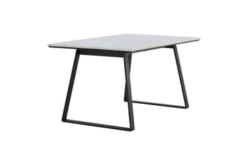Estelle Rektangulært Spisebord 140 cm med Marmorplate og Metallutseende - Hvit - Møbler - Bord - Spisebord & kjøkkenbord