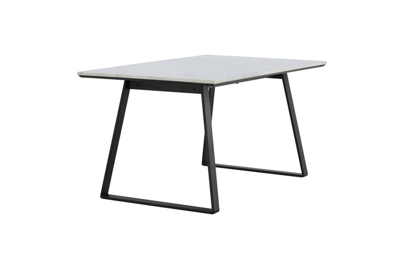 Estelle Rektangulært Spisebord 140 cm med Marmorplate og Metallutseende - Hvit - Møbler - Bord - Spisebord & kjøkkenbord