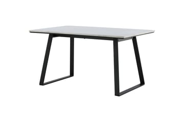 Estelle Rektangulært Spisebord 140 cm med Marmorplate og Metallutseende - Hvit - Møbler - Bord - Spisebord & kjøkkenbord