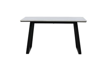 Estelle Rektangulært Spisebord 140 cm med Marmorplate og Metallutseende - Hvit - Møbler - Bord - Spisebord & kjøkkenbord