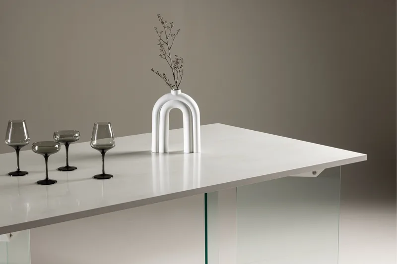 Ester Rektangulært Spisebord 180 cm med Betonglook - Lysegrå - Møbler - Bord - Spisebord & kjøkkenbord