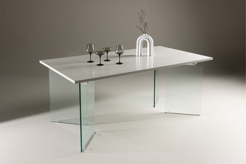 Ester Spisebord 180x90 cm Lysgrå - VIND - Spisebord & kjøkkenbord