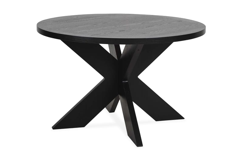 Evita Spisebord 120 cm Rundt - Svart - Møbler - Bord - Spisebord & kjøkkenbord