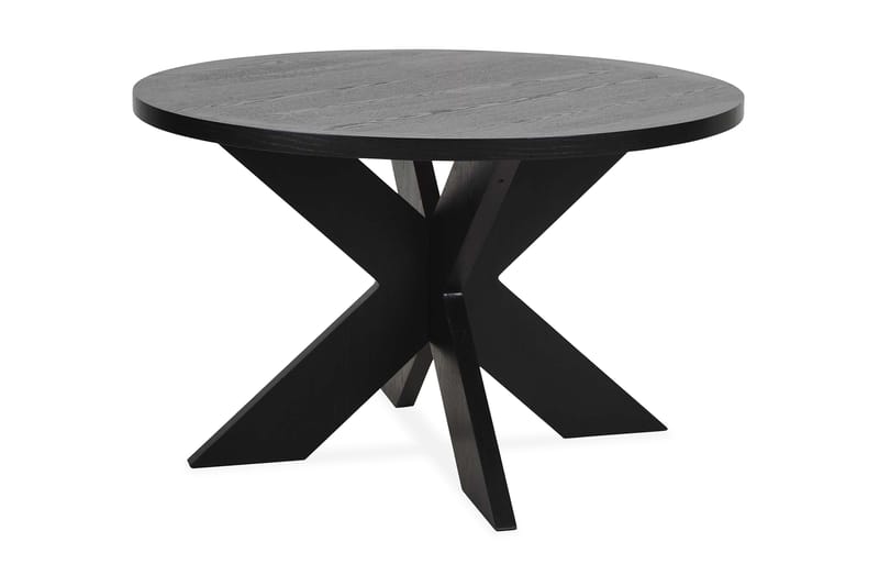 Evita Spisebord 120 cm Rundt - Svart - Spisebord & kjøkkenbord