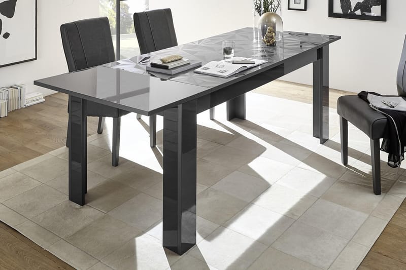 Fasett Forlengningsbart Spisebord 137 cm - Grå - Møbler - Bord - Spisebord & kjøkkenbord