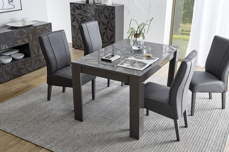Fasett Forlengningsbart Spisebord 137 cm - Grå - Møbler - Bord - Spisebord & kjøkkenbord