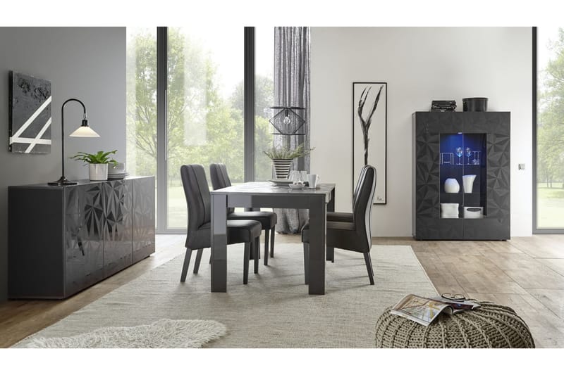 Fasett Spisebord 180 cm - Grå - Møbler - Bord - Spisebord & kjøkkenbord