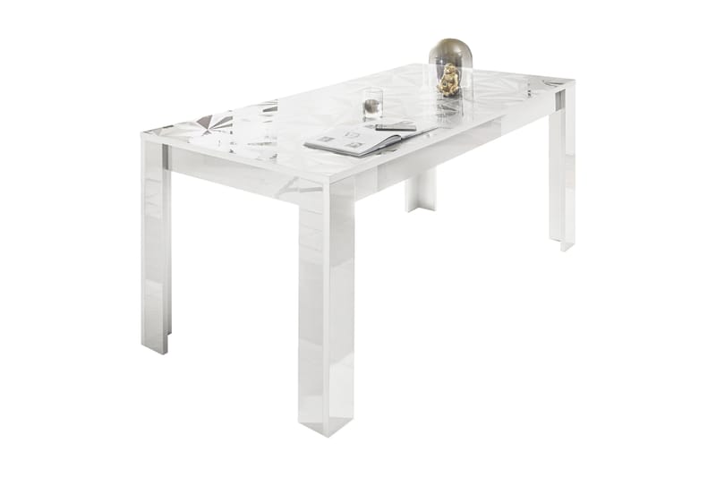 Fasett Spisebord 180 cm - Hvit - Spisebord & kjøkkenbord