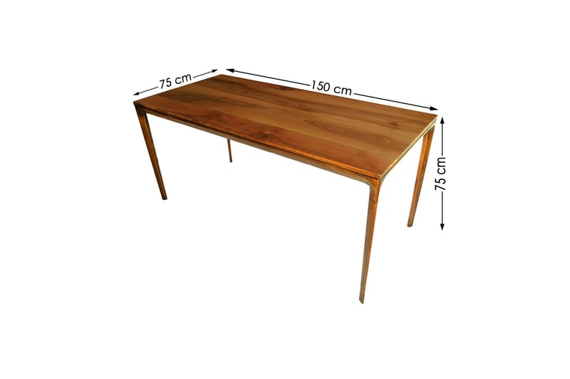Fiaes Spisebord 150 cm - Valnøtt/Mørkebrun - Spisebord & kjøkkenbord
