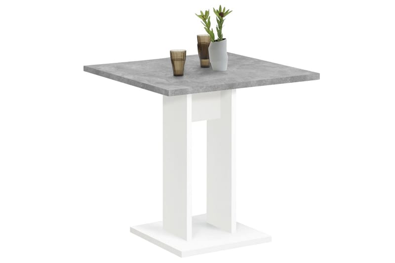 FMD Spisebord 70 cm betonggrå og hvit - Spisebord & kjøkkenbord