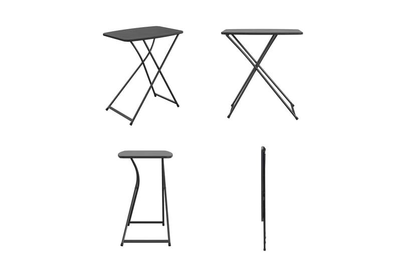 Fold Away Spisebord 66 cm Svart - Spisebord & kjøkkenbord - Sammenleggbart bord
