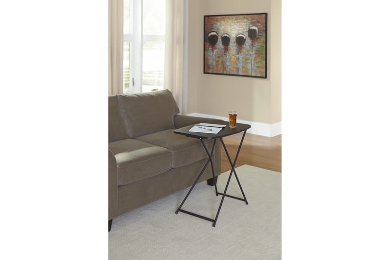 Fold Away Spisebord 66 cm Svart - Spisebord & kjøkkenbord - Sammenleggbart bord