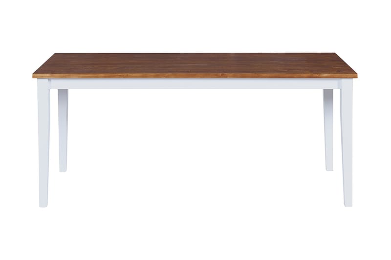 Forlengningsbar Uttrekkbart spisebord 90 cm - Natur / Hvit - Spisebord & kjøkkenbord