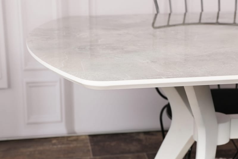 Frascone Spisebord 180x75x180 cm - Hvit - Møbler - Bord - Spisebord & kjøkkenbord