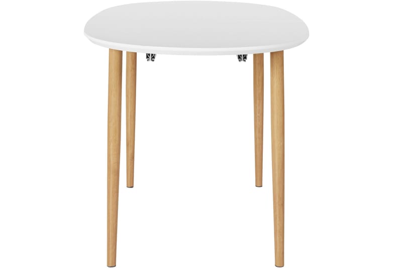 Gaeta Spisebord Ovalt 160 cm - Hvit/Natur - Møbler - Bord - Spisebord & kjøkkenbord