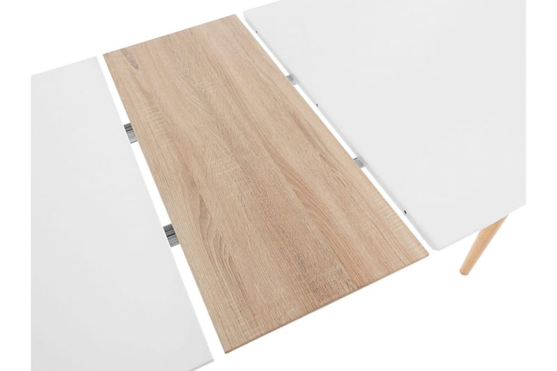 Gaeta Spisebord Ovalt 160 cm - Hvit/Natur - Spisebord & kjøkkenbord