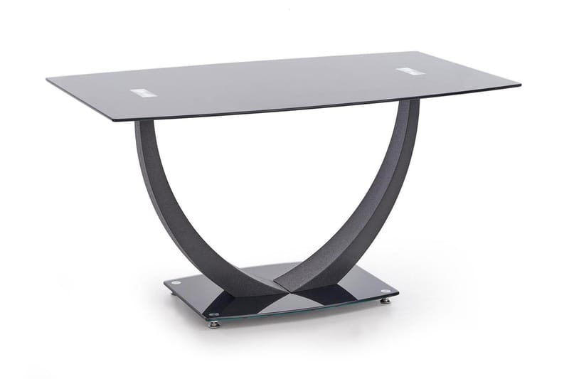 Gaford Spisebord 140 cm Glass - Svart - Spisebord & kjøkkenbord
