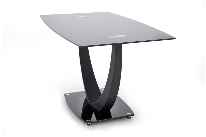 Gaford Spisebord 140 cm Glass - Svart - Spisebord & kjøkkenbord