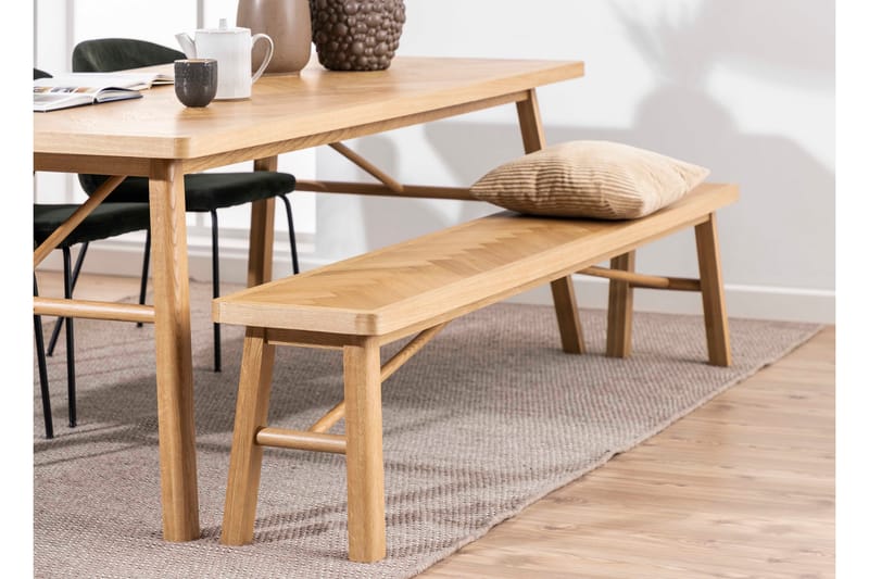 Galwa Spisebord 200 cm - Natur/Matt Natur - Spisebord & kjøkkenbord