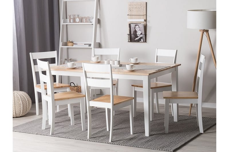 Georgia Spisebord 150 cm - Hvit - Spisebord & kjøkkenbord