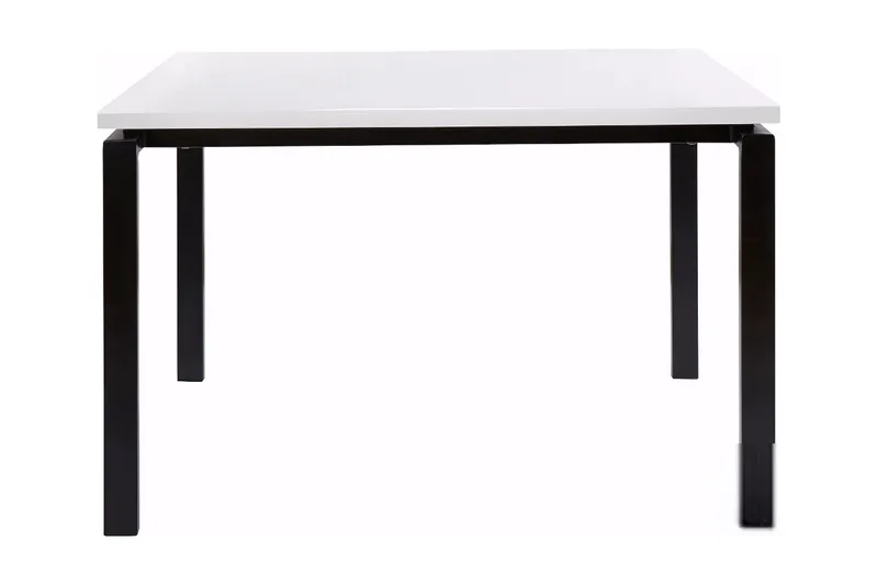 Geronimo Rektangulært Spisebord 120 cm i Tre med Metallutseende, Hvit