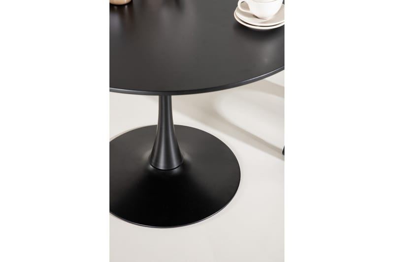 Glade Spisebord 100x74 cm Rundt - Sort - Møbler - Bord - Spisebord & kjøkkenbord