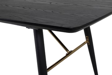 Gold Spisebord 180 cm Forlengningsbart - Svart - Møbler - Bord - Spisebord & kjøkkenbord