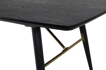 Gold Spisebord 180 cm Forlengningsbart - Svart - Møbler - Bord - Spisebord & kjøkkenbord