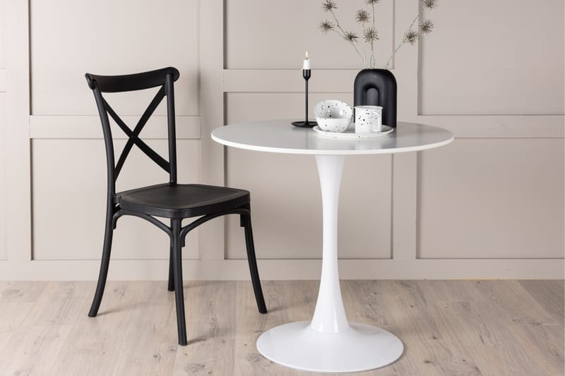 Hamden Spisebord 80 cm Hvit - Venture Home - Spisebord & kjøkkenbord