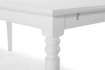 Hampton Spisebord 190 cm - Hvit - Møbler - Bord - Spisebord & kjøkkenbord