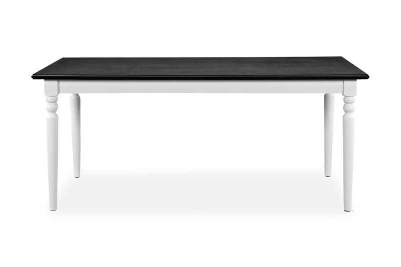 Hampton Spisebord 190 cm Mahognifiner - Hvit/Svart - Spisebord & kjøkkenbord