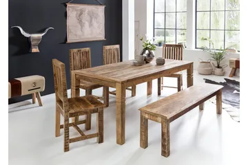Hanck Rektangulært Spisebord 120 cm i Tre - Brun - Møbler - Bord - Spisebord & kjøkkenbord