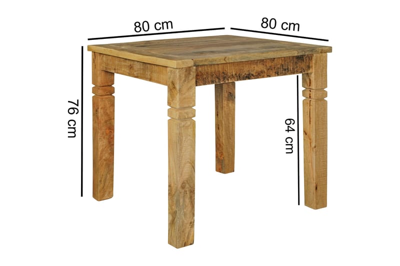 Hanck Spisebord 80 cm - Natur - Møbler - Bord - Spisebord & kjøkkenbord