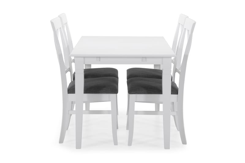 Hartford Forlengningsbart Spisebord 120 cm - Hvit - Spisebord & kjøkkenbord