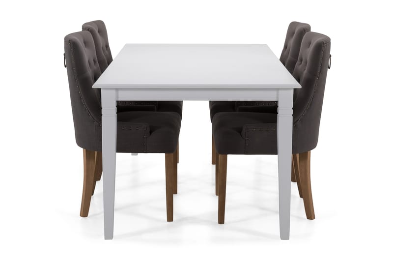 Hartford Spisebord 180 cm - Hvit/Beige/Svart/Grå - Spisebord & kjøkkenbord